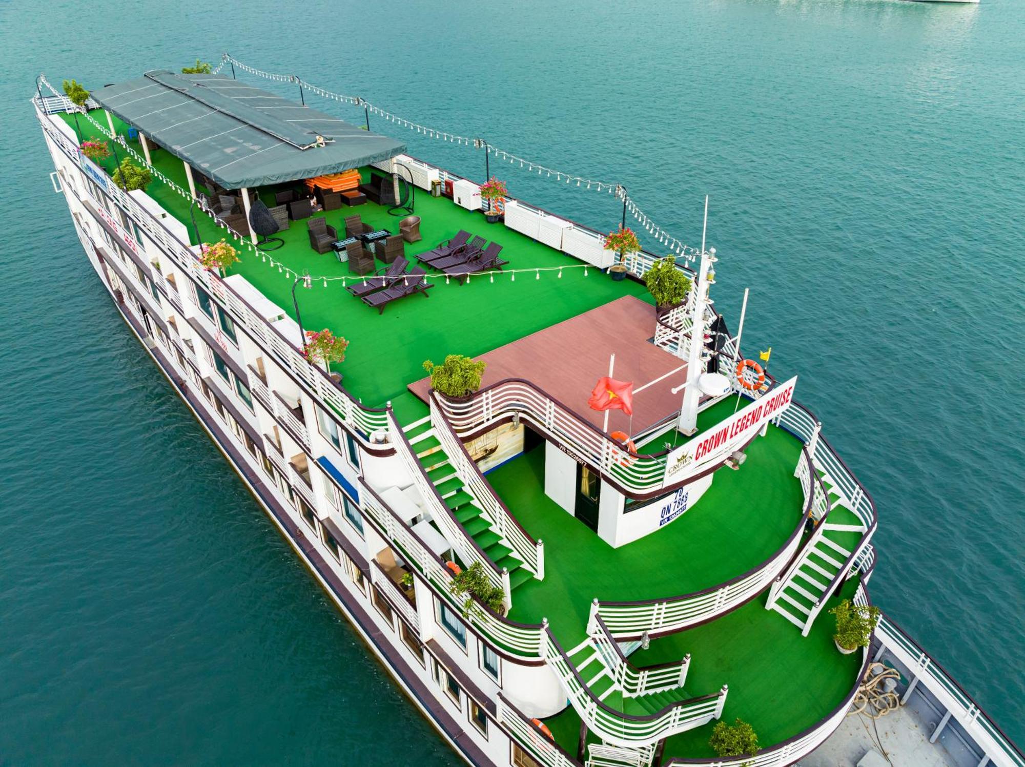 Dragon Crown Legend Cruise Hotell Ha Long Eksteriør bilde