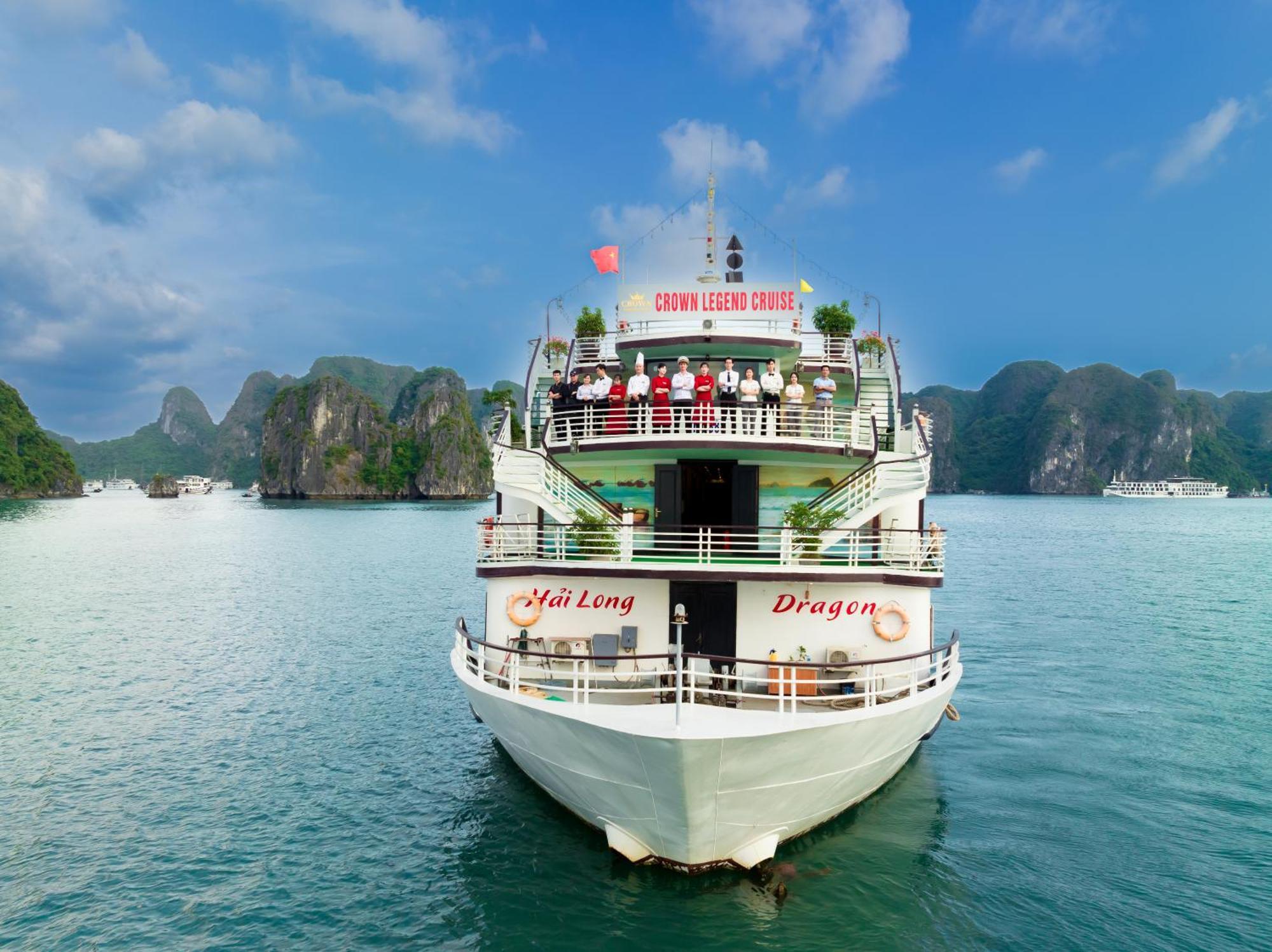 Dragon Crown Legend Cruise Hotell Ha Long Eksteriør bilde